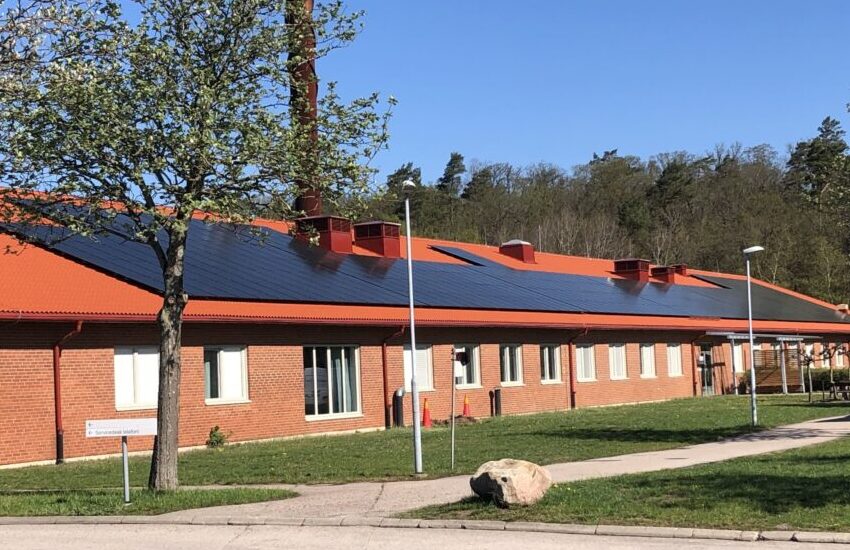 Solcellsanläggning på Halmstad sjukhus